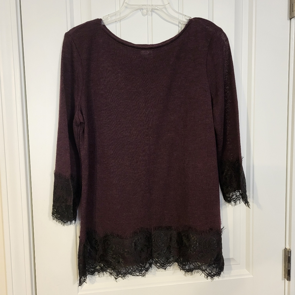 NY&Co Soho semi-sheer pullover